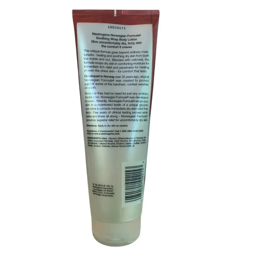 Neutrogena Norwegian Formula Soothing Wrap Lotion‎ 8.5 Oz 250 Ml Fragrance Free